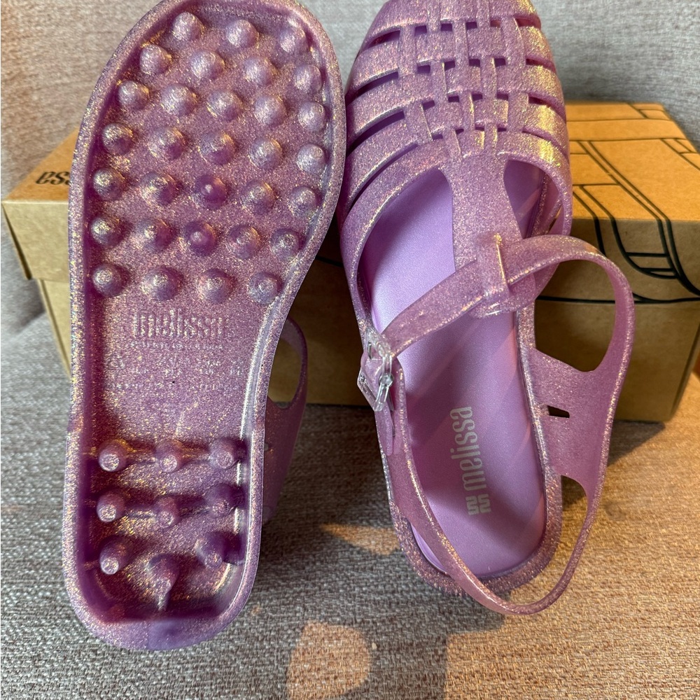 Melissa Glitter Lilac Jelly Fisherman Sandals - Picture 2 of 2